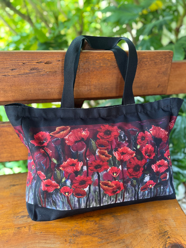 D-180T TRAVEL TOTE BAG FAITH LIKE A POPPYSEED