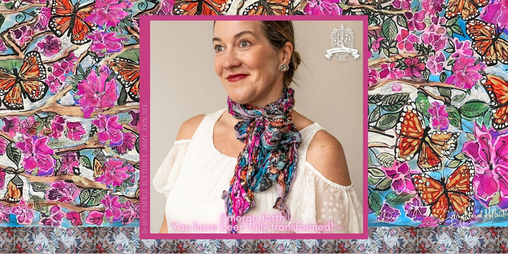 D-407S PURE SILK EMERGE BUTTERFLY ARMY