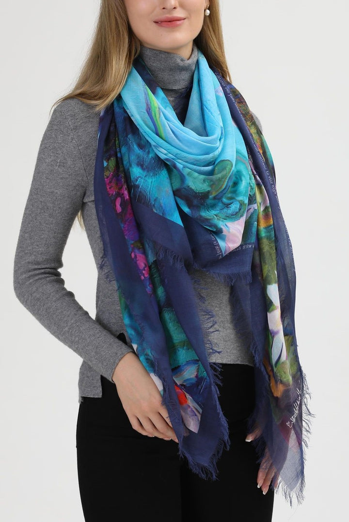 D-470 RISE UP DRAGONFLY SCARF