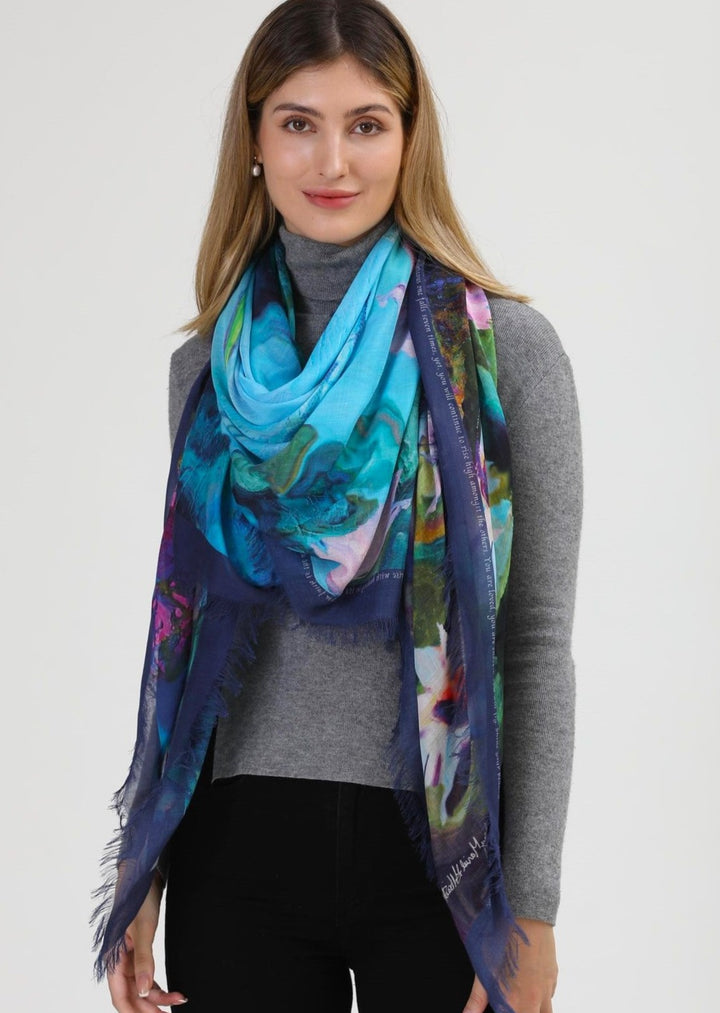 D-470 RISE UP DRAGONFLY SCARF