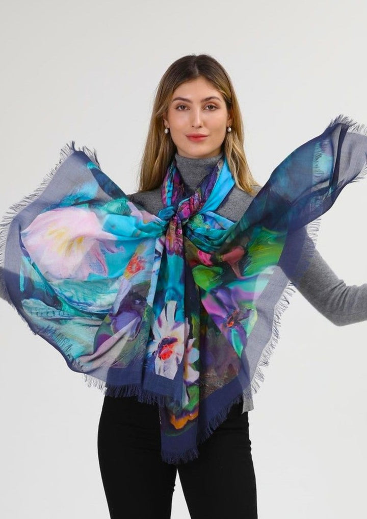 D-470 RISE UP DRAGONFLY SCARF