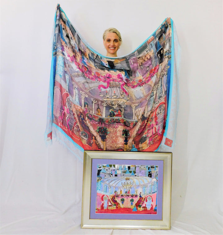 D-218 THE ESTHER SCARF-  A LITTLE MORE GREY POUPON - PREPARE FOR THE PALACE