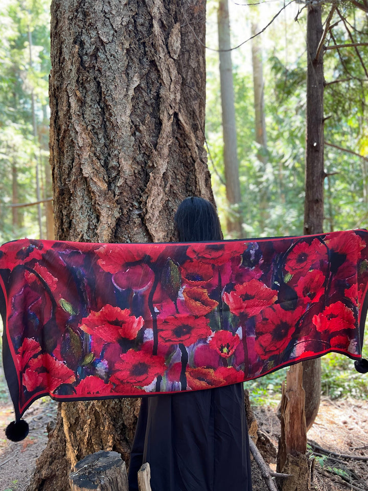 D-906OBS  BRUSHED SILK WARM AND FUZZY PLANT A SEED OF FAITH -  FAITH LIKE A POPPYSEED!