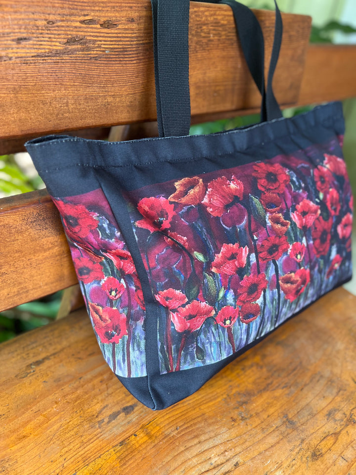 D-180T TRAVEL TOTE BAG FAITH LIKE A POPPYSEED