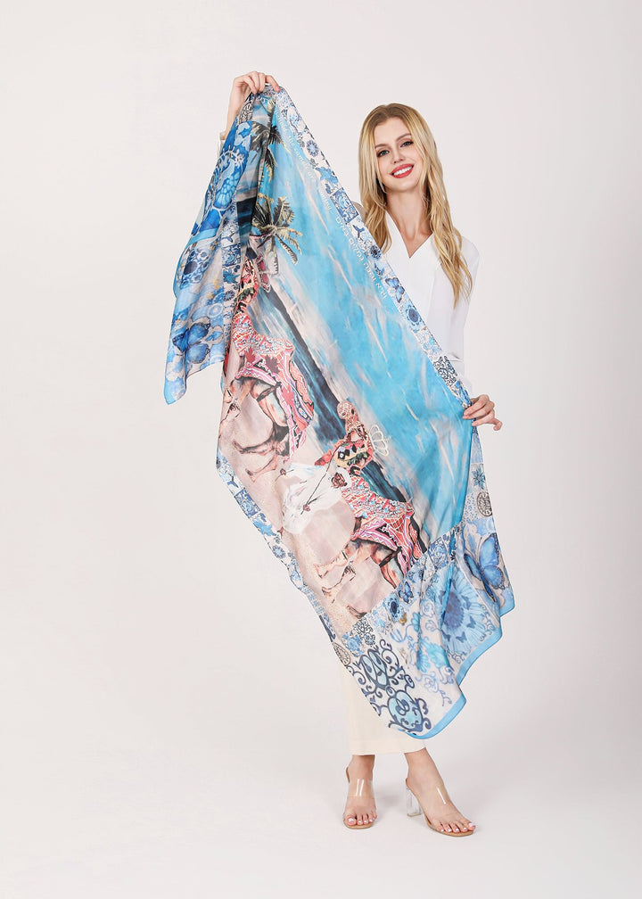 D-408S PURE SILK  BEHOLD THE CAMELS ARE COMING!