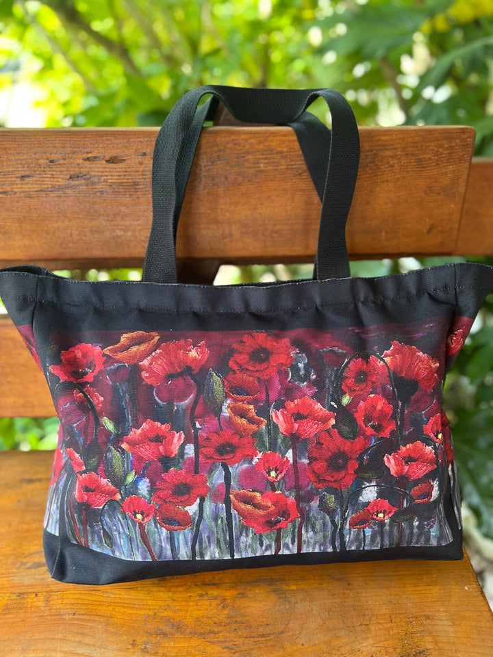 D-180T TRAVEL TOTE BAG FAITH LIKE A POPPYSEED