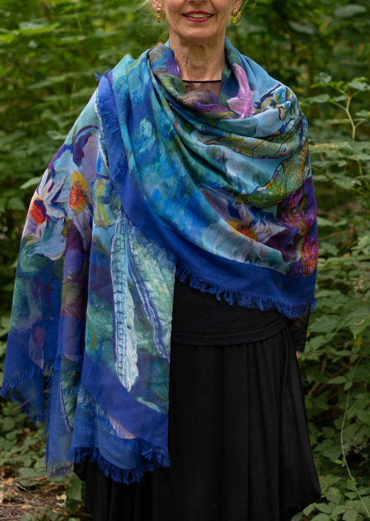 D-470 RISE UP DRAGONFLY SCARF