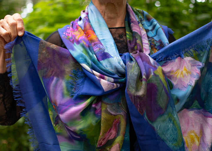 D-470 RISE UP DRAGONFLY SCARF