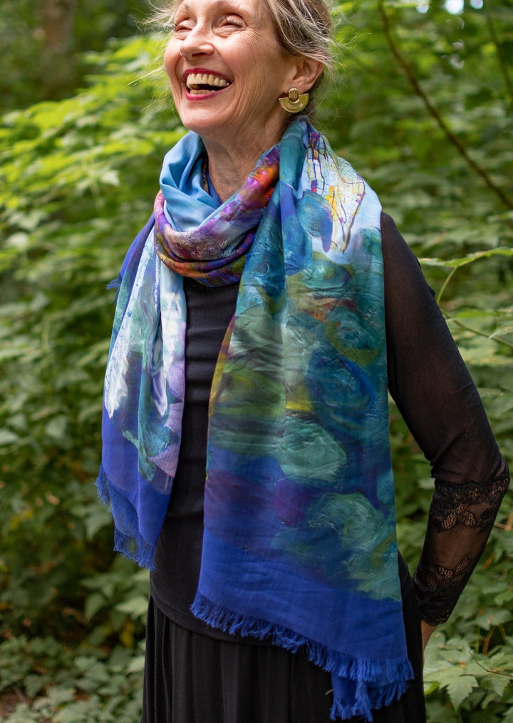 D-470 RISE UP DRAGONFLY SCARF