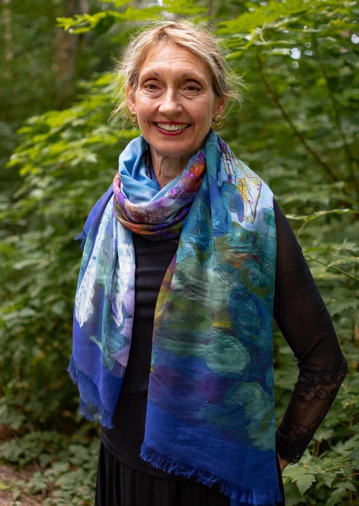 D-470 RISE UP DRAGONFLY SCARF