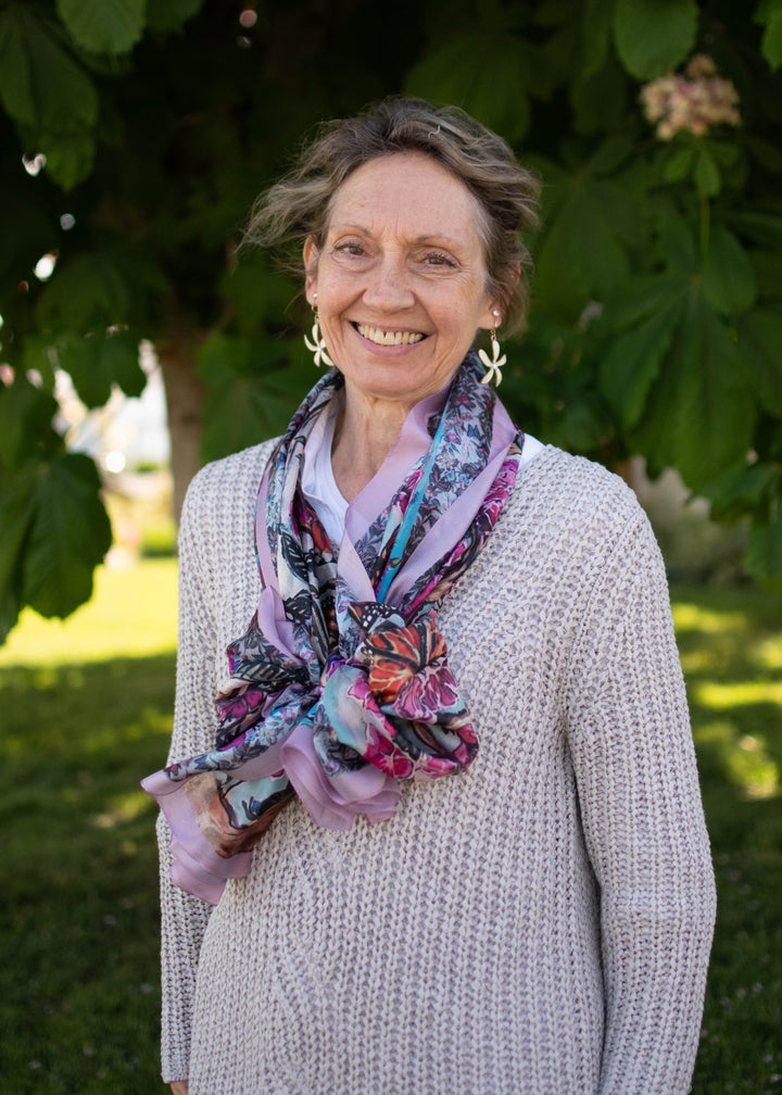 D-407S PURE SILK EMERGE BUTTERFLY ARMY