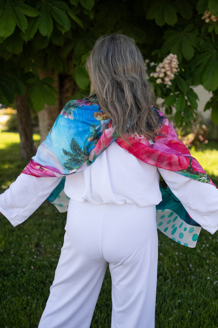 D-405S IN PARADISE WITH YOU- PURE SILK