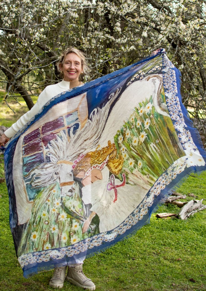 D-445 DRAW NEAR THE BRIDE LEANING INTO HER WHITE HORSE