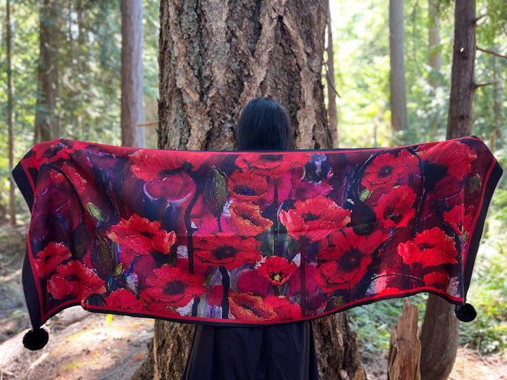 D-906OBS  BRUSHED SILK WARM AND FUZZY PLANT A SEED OF FAITH -  FAITH LIKE A POPPYSEED!