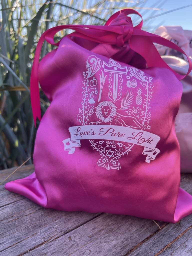 HOT PINK SILK POUCH