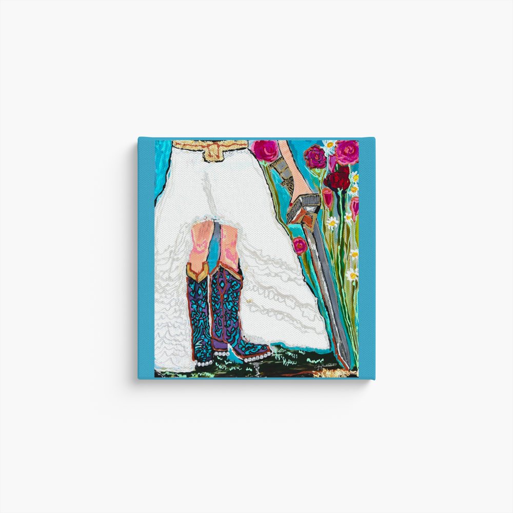 DIAMONDS IN THE SOLES OF HER SHOES- THE DEBORAHS ARISE 12" X 12" Canvas Print