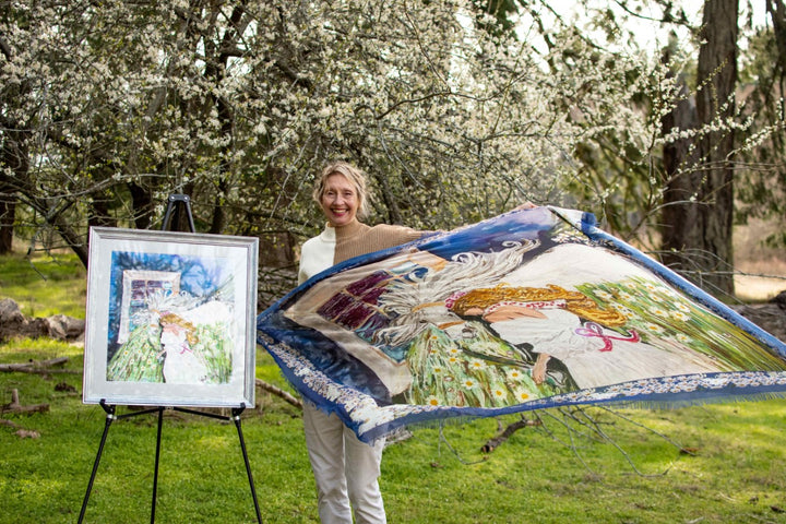 D-445 DRAW NEAR THE BRIDE LEANING INTO HER WHITE HORSE