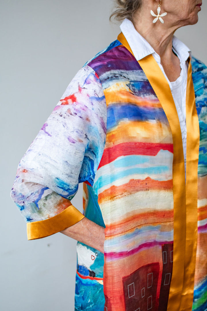 D-426K SILK LINEN KIMONO - THE BIG ONE. TSUNAMI SHEEP 2023