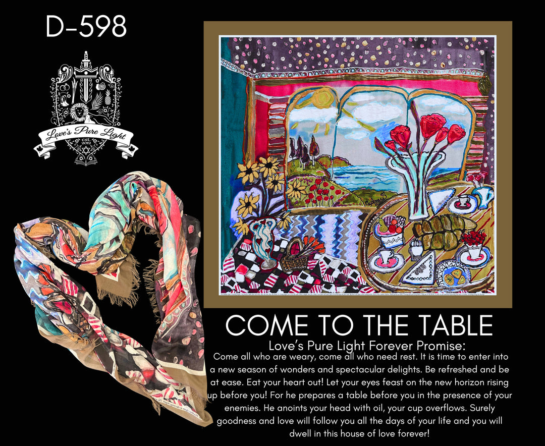 D-598 SHABTT SHALOM COME TO THE TABLE- MUTED HUE