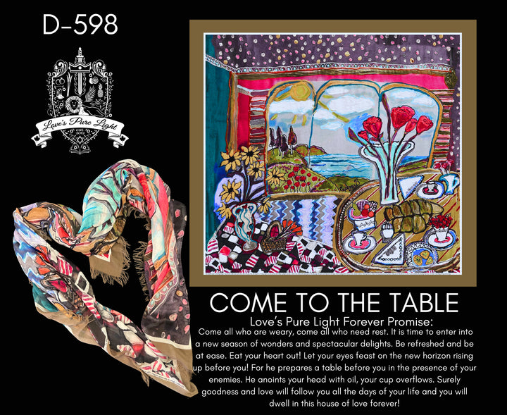 D-598 SHABTT SHALOM COME TO THE TABLE- MUTED HUE