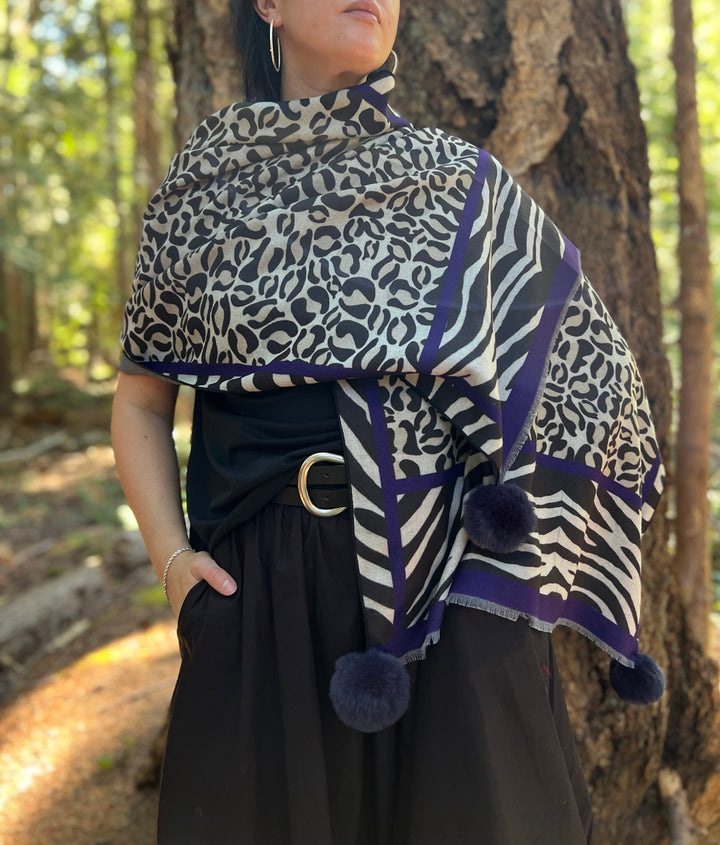 D-909OBS BRUSHED SILK WARM AND FUZZY YOU ARE A WILD ONE