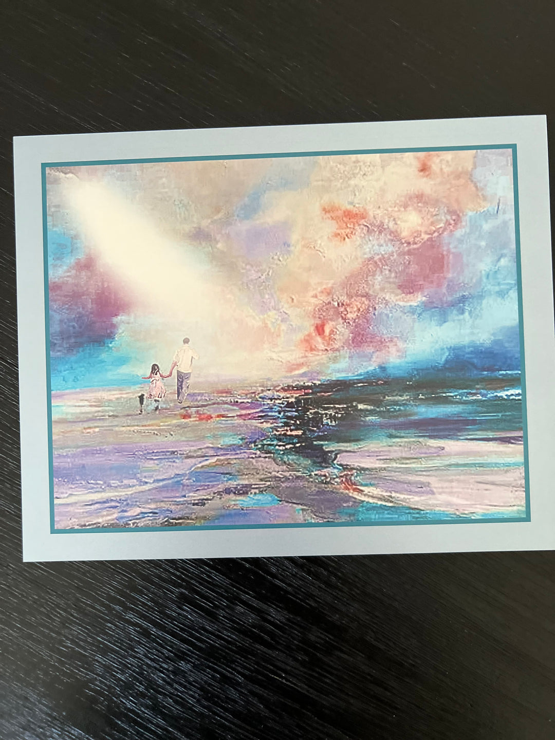 D-643AP WALK IN THE LIGHT BLUE Matte Finish Original Art Print