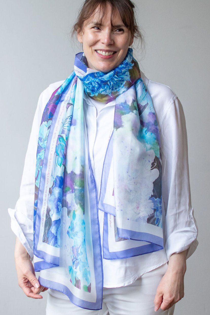 D-535S STAY IN THE GLORY- BLUE FLORAL BOMBS