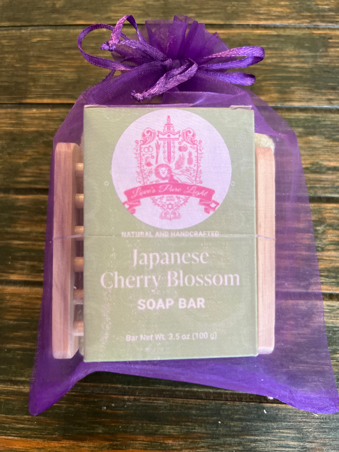 JAPANESE CHERRY BLOSSOM STAMPED HANDMADE SOAP