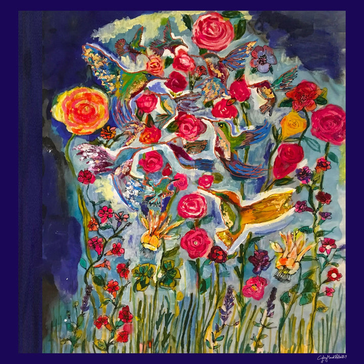 D-112AAP LOVE'S EYE IS ON THE HUMMINGBIRD Matte Finish Original Art Print