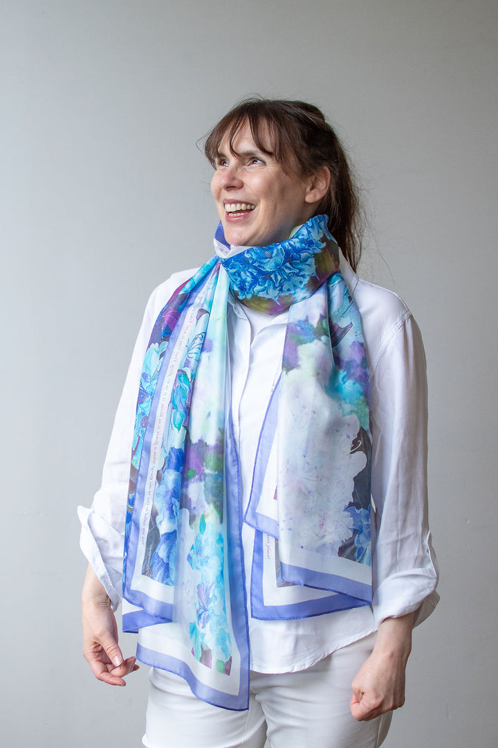 D-535S STAY IN THE GLORY- BLUE FLORAL BOMBS