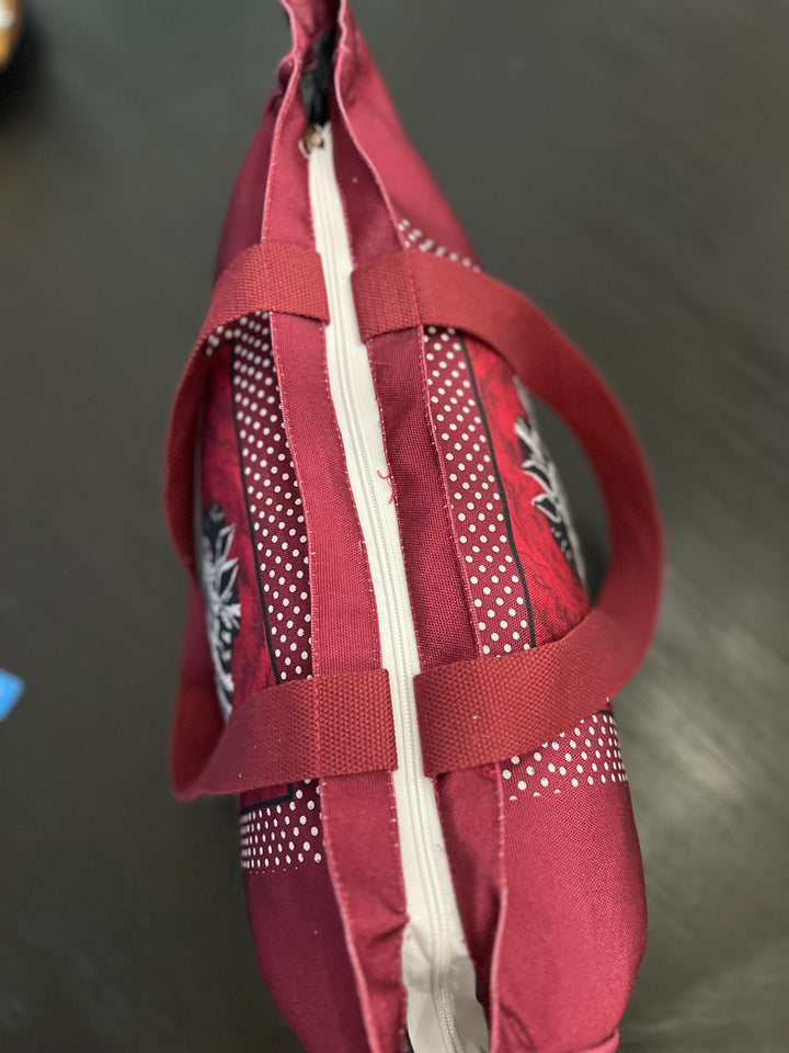 D-184T TRAVEL TOTE BAG HEALING STRIPES ZEBRA