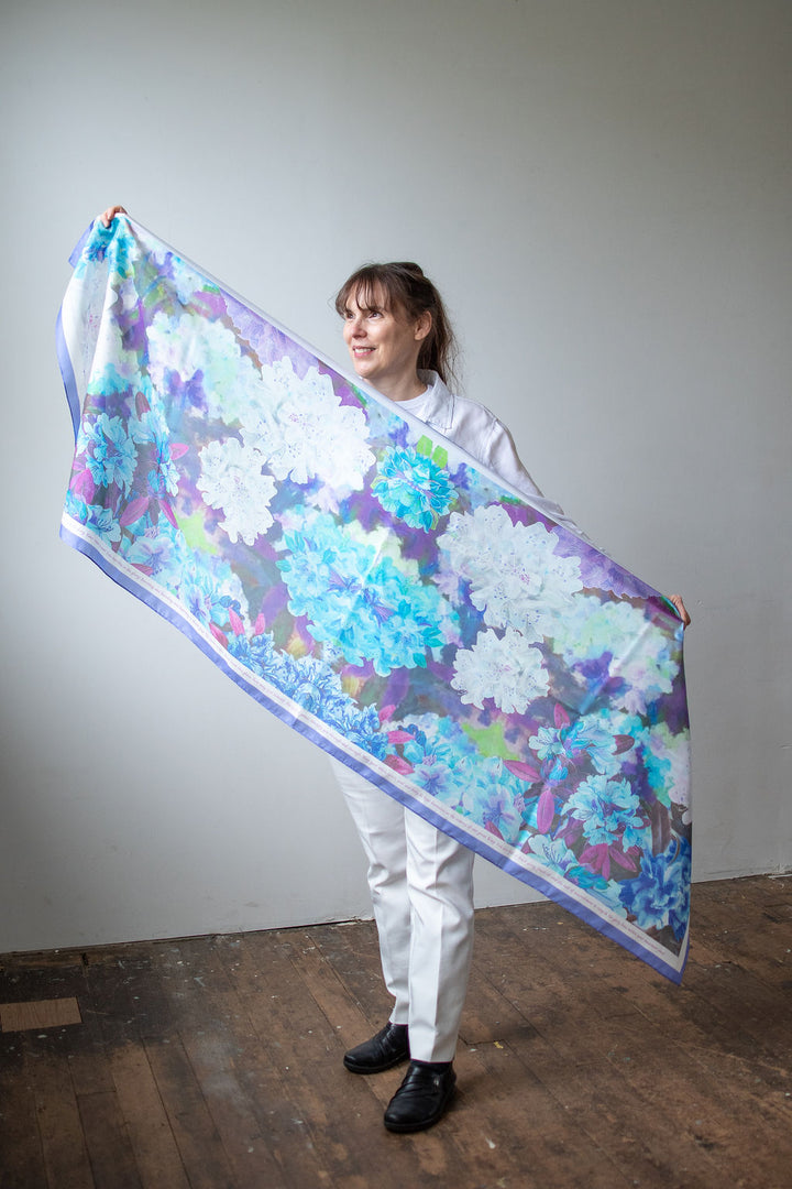 D-535S STAY IN THE GLORY- BLUE FLORAL BOMBS