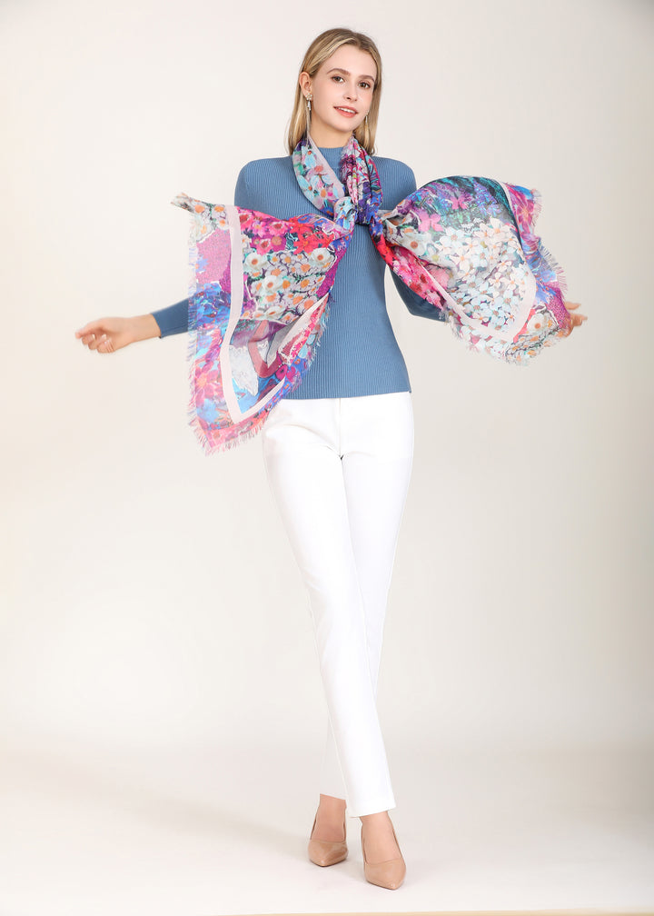 D-828OSM OBLONG SILK MODAL BRIDE OF CANADA, EVERY PROVINCIAL FLOWER
