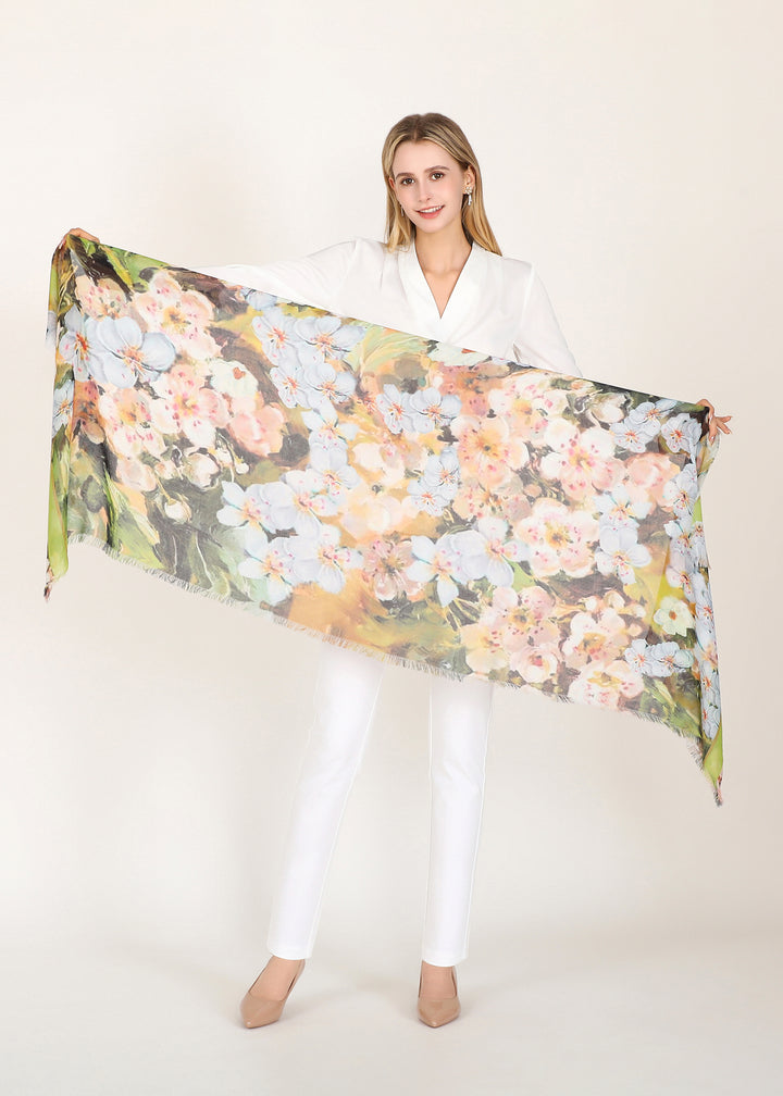 D-827OSM OBLONG SILK MODAL THE NOVA SCOTIA MAYFLOWER BLESSING