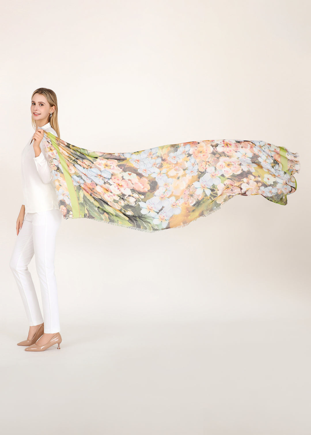 D-827OSM OBLONG SILK MODAL THE NOVA SCOTIA MAYFLOWER BLESSING