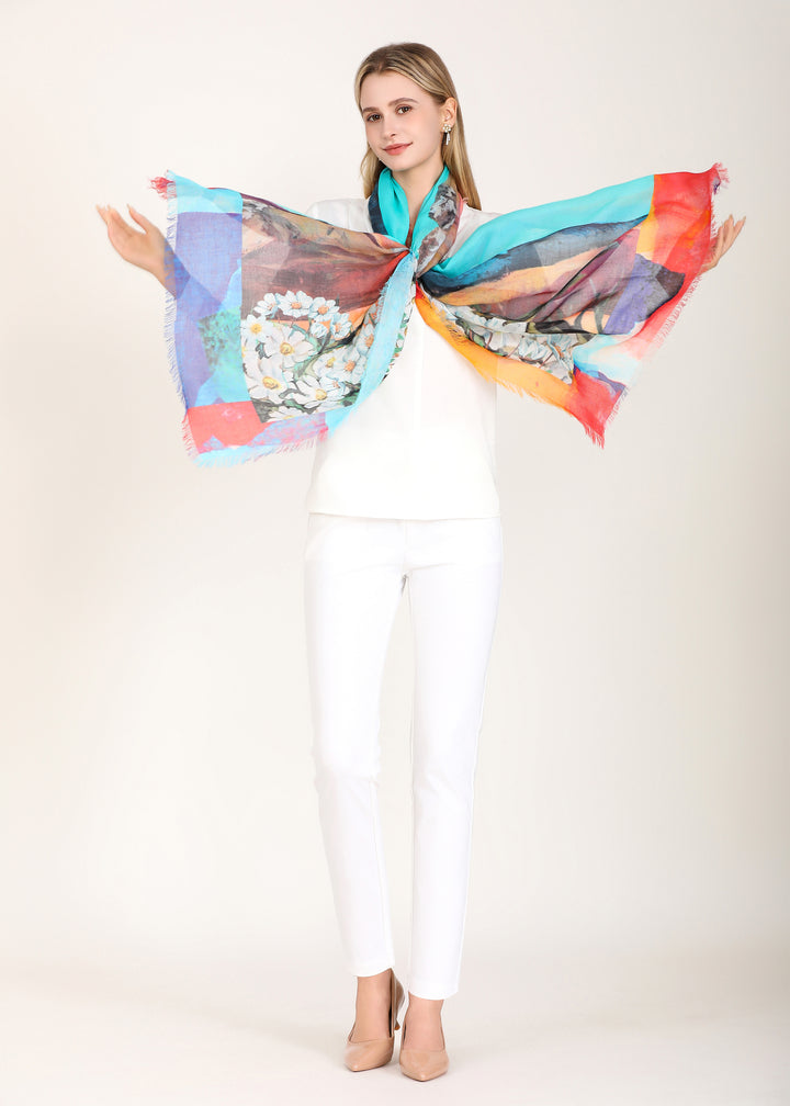 D-822OSM OBLONG SILK MODAL NORTHWEST TERRITORIES NEW HORIZIONS OF HEALTH MOUNTAIN AVENS