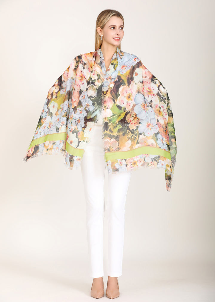 D-827OSM OBLONG SILK MODAL THE NOVA SCOTIA MAYFLOWER BLESSING