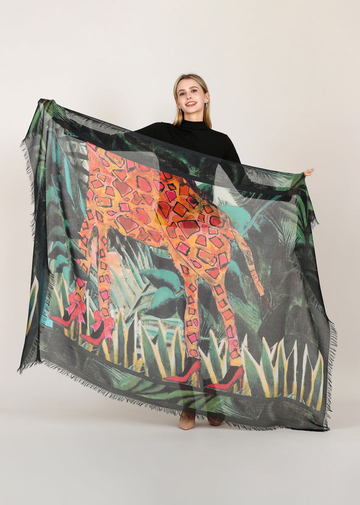 D-1006 PUT ON YOUR DANCING SHOES AND TAP THOSE TOES! GIRAFFE WITH STILETTOS