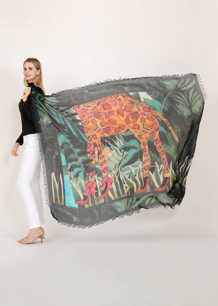 D-1006 PUT ON YOUR DANCING SHOES AND TAP THOSE TOES! GIRAFFE WITH STILETTOS