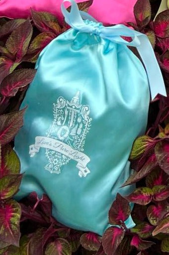 D-6 TURQUOISE BLUE SILK POUCH