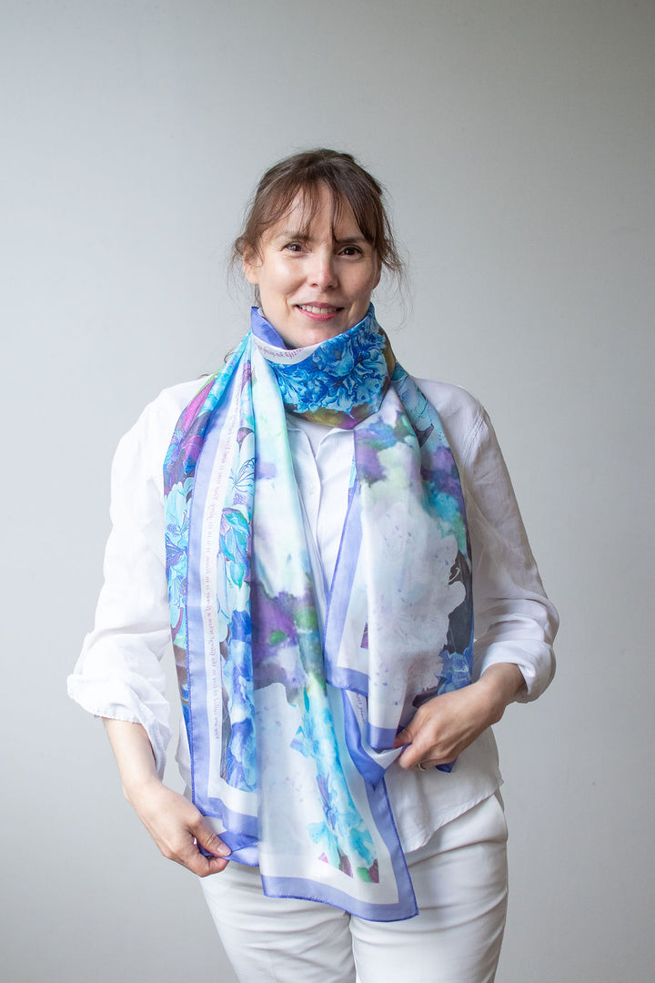 D-535S STAY IN THE GLORY- BLUE FLORAL BOMBS