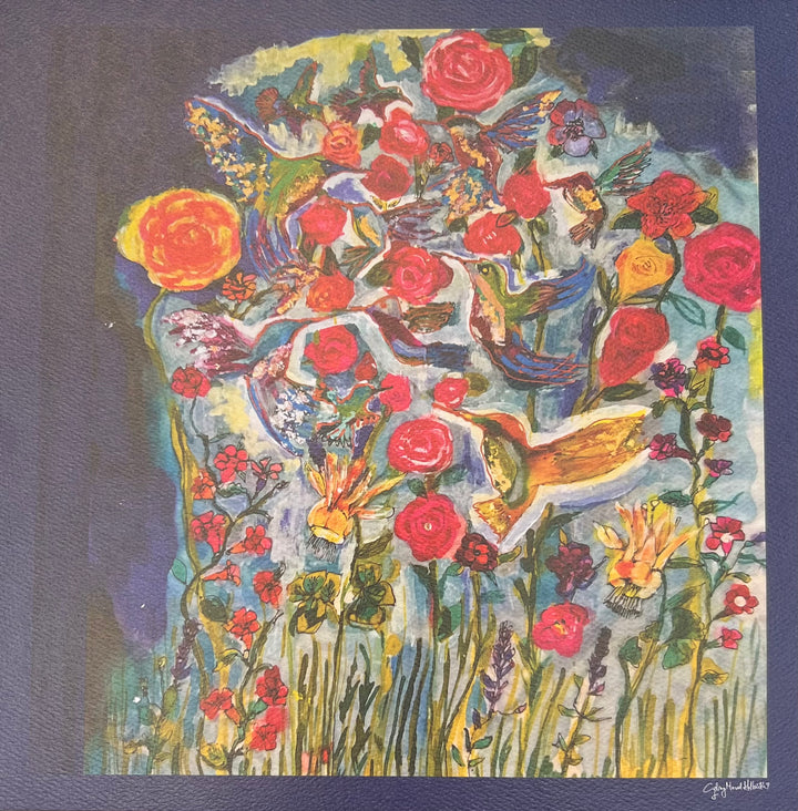 D-112AAP LOVE'S EYE IS ON THE HUMMINGBIRD Matte Finish Original Art Print