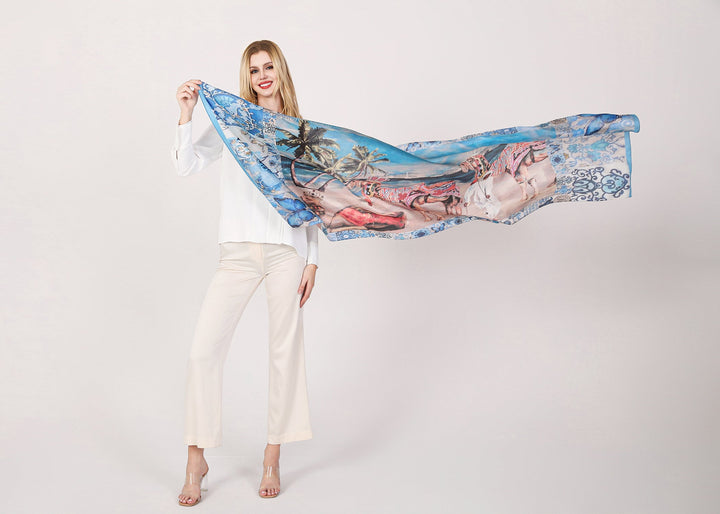 D-408S PURE SILK  BEHOLD THE CAMELS ARE COMING!