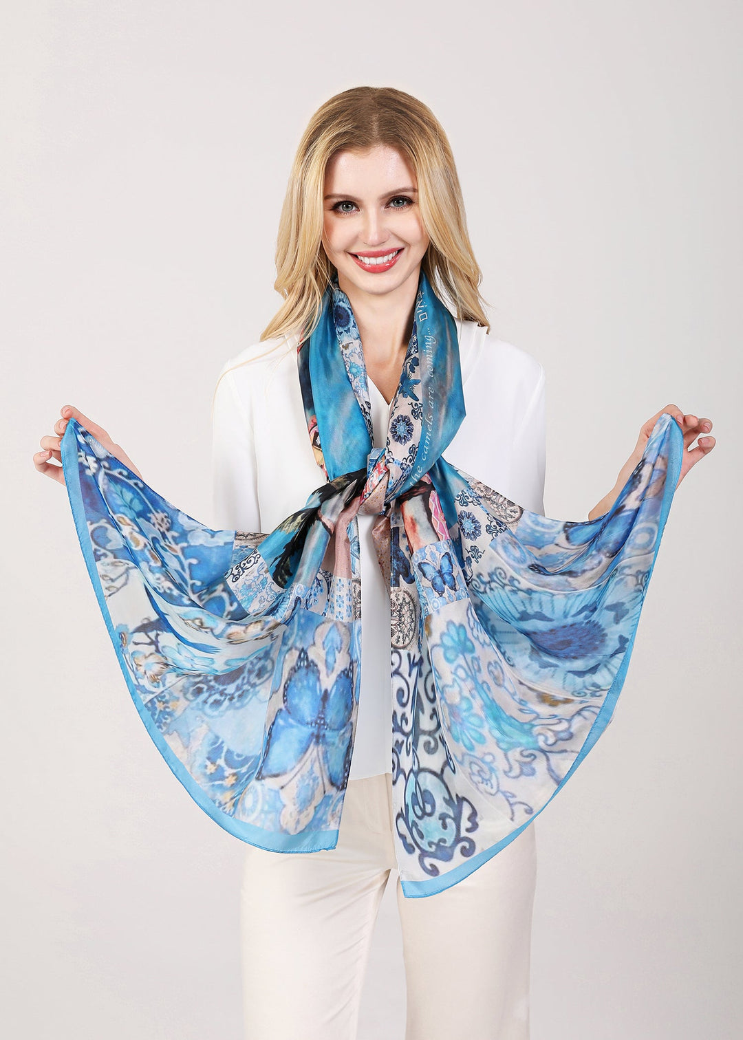 D-408S PURE SILK  BEHOLD THE CAMELS ARE COMING!