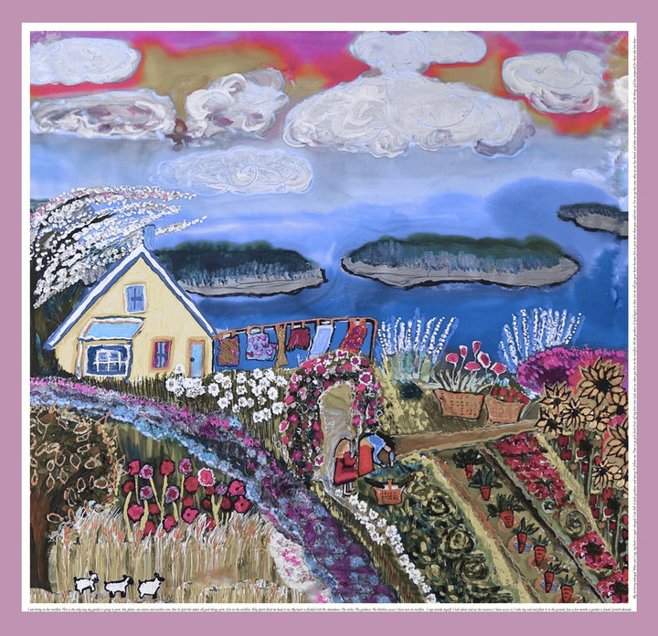 D-568 LIVING ON THE OVERFLOW - PINK BORDER