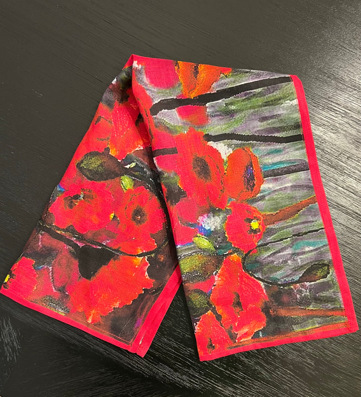 D-180LTT FAITH LIKE A POPPYSEED ORGANIC LINEN TEA TOWEL