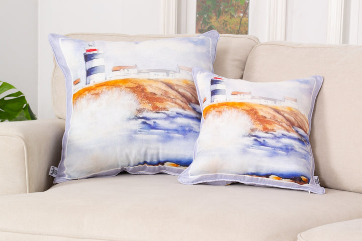 D-579 BE THE LIGHT AND SHINE - Large Luxury Organic Linen Sham, 22" x 22"