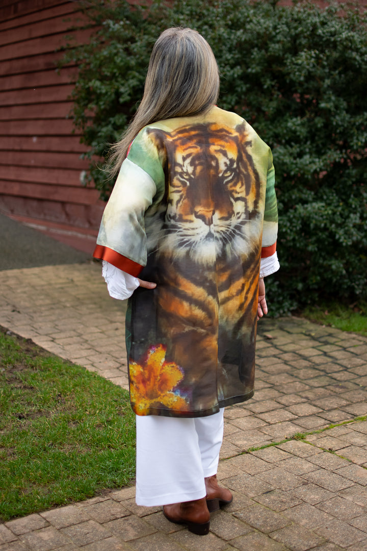 D-813K EYES OF A TIGER KIMONO