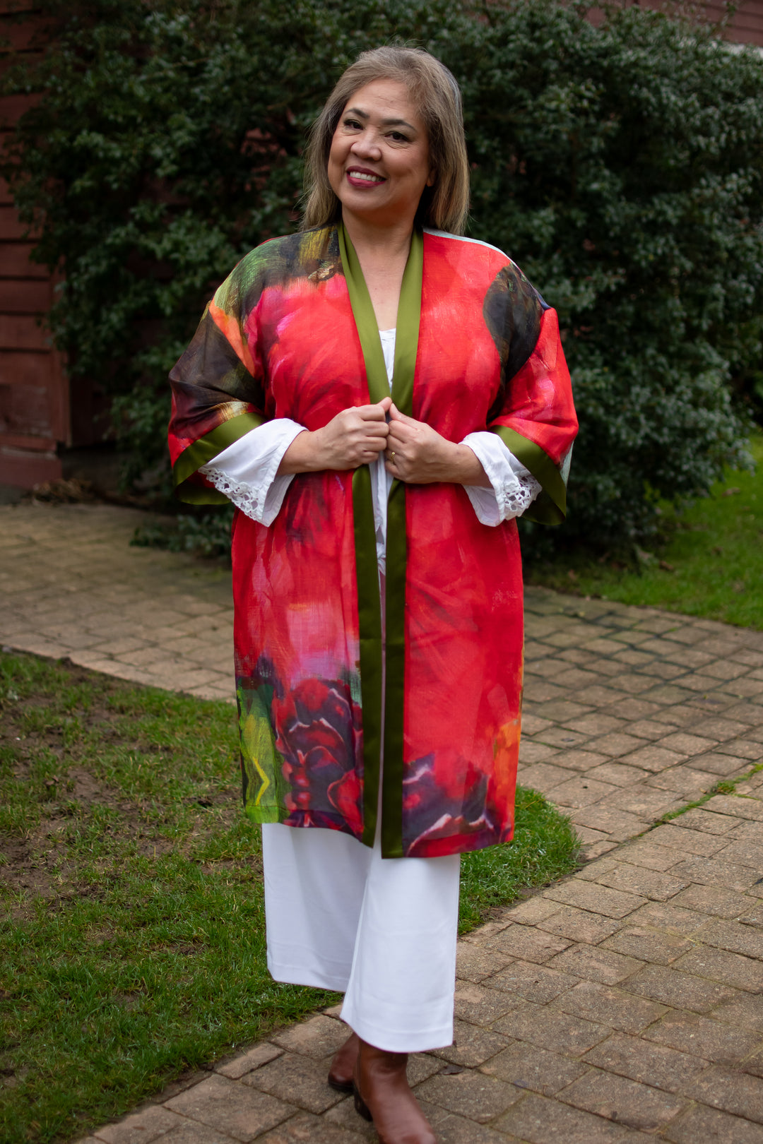 D-803K ROSE OF SHARON KIMONO