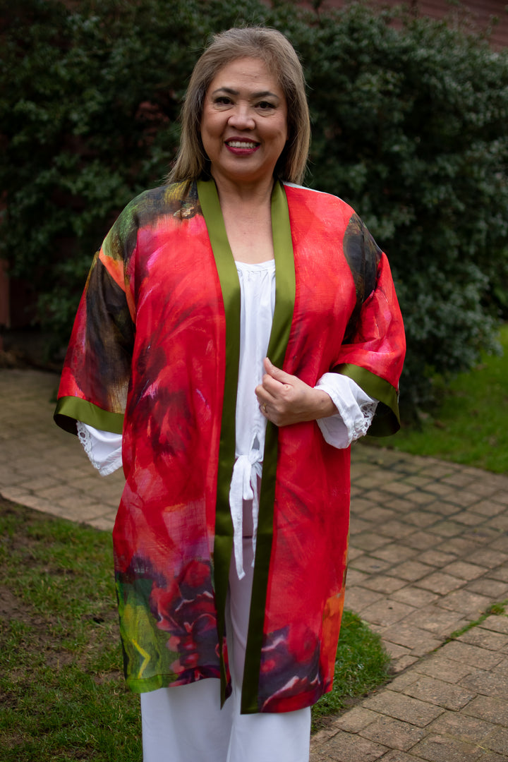 D-803K ROSE OF SHARON KIMONO